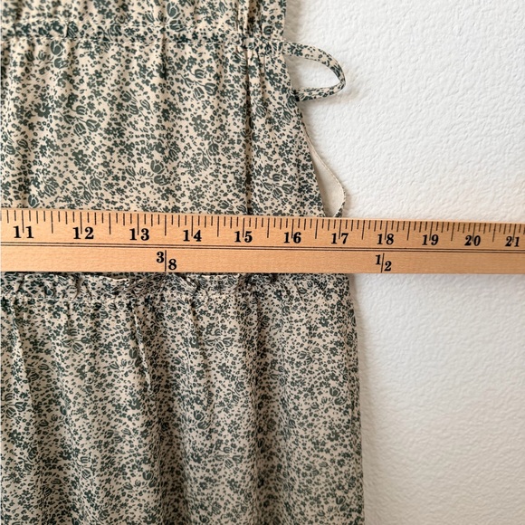 Lulus  Wandering Wistfully Cream Floral Print Tiered Maxi Dress Ruffled Sz M - Picture 9 of 11